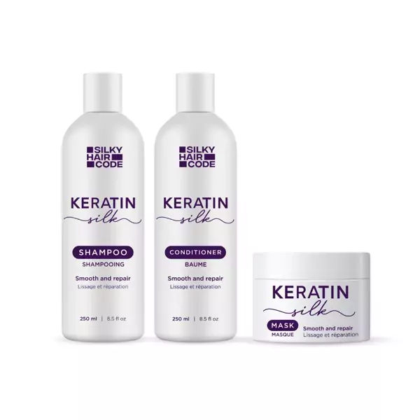 KERATIN SILK intensiivhooldus kahjustatud juuste struktuuri taastamiseks ja toime säilitamiseks 